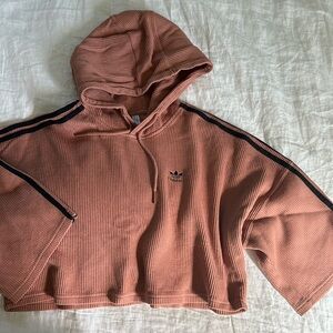 Adidas cropped hoodie medium